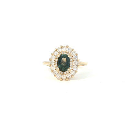 Montana Sapphire White Diamonds (The Twin Blossom)